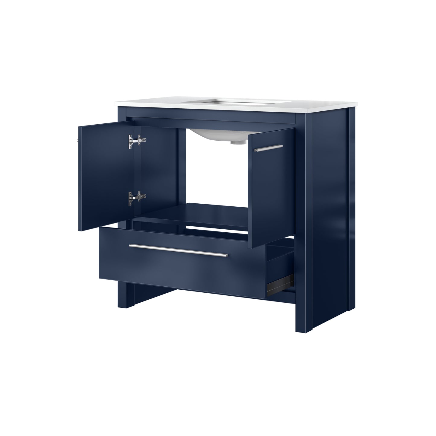 Lafarre 36 in W x 20 in D Navy Blue Bath Vanity