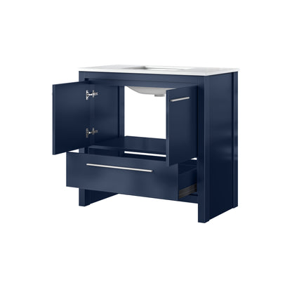 Lafarre 36 in W x 20 in D Navy Blue Bath Vanity