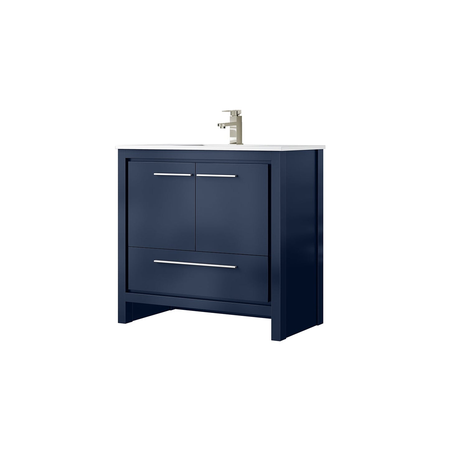 Lafarre 36 in W x 20 in D Navy Blue Bath Vanity