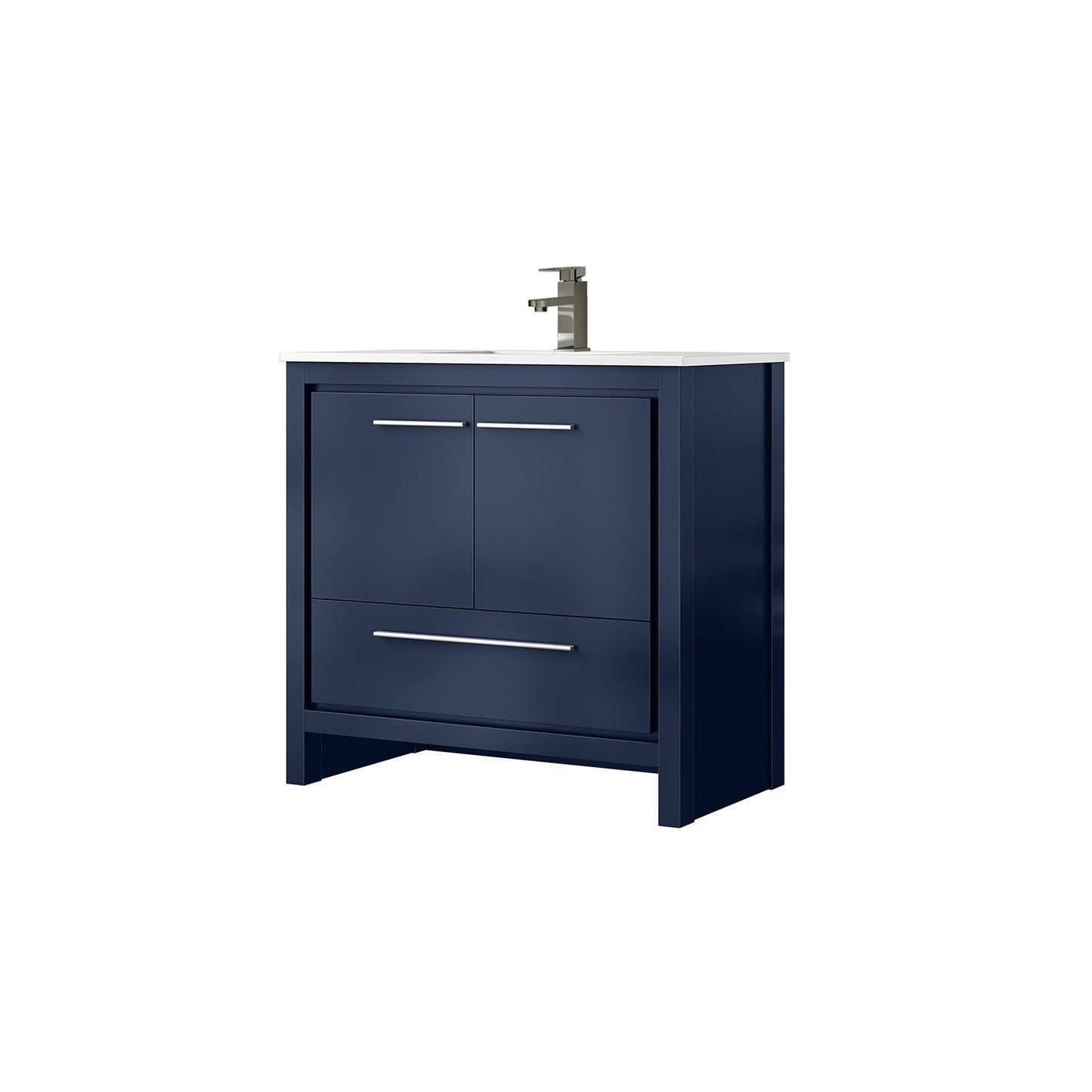 Lafarre 36 in W x 20 in D Navy Blue Bath Vanity