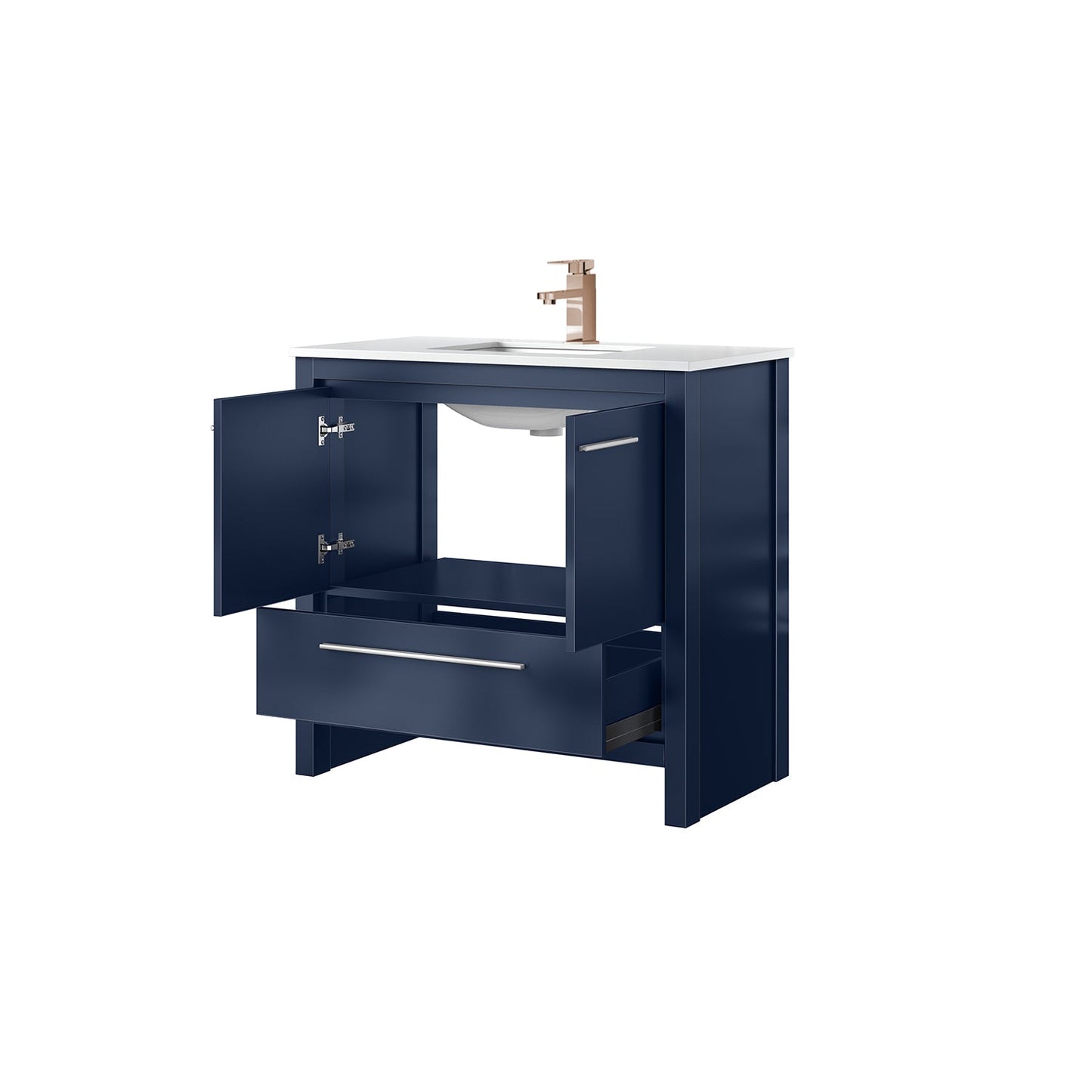 Lafarre 36 in W x 20 in D Navy Blue Bath Vanity