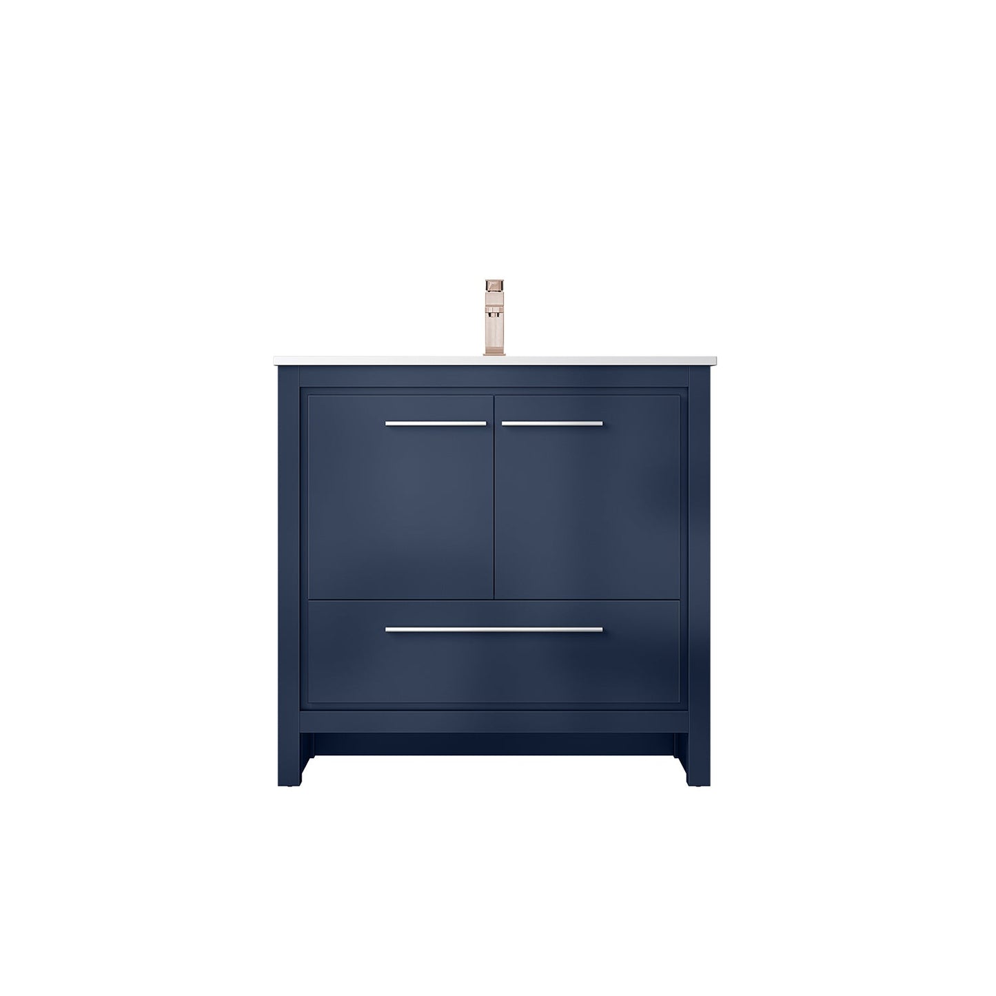 Lafarre 36 in W x 20 in D Navy Blue Bath Vanity