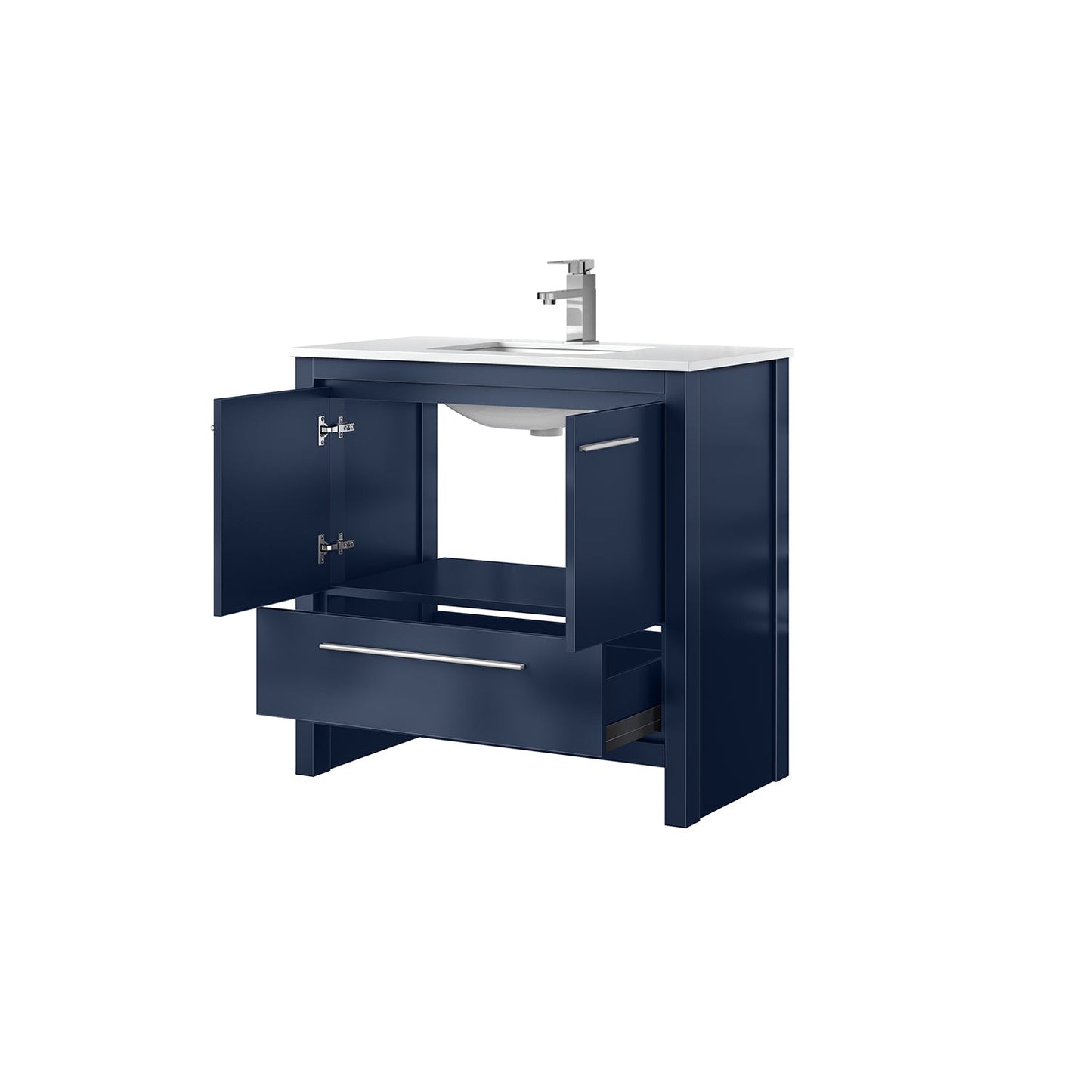 Lafarre 36 in W x 20 in D Navy Blue Bath Vanity