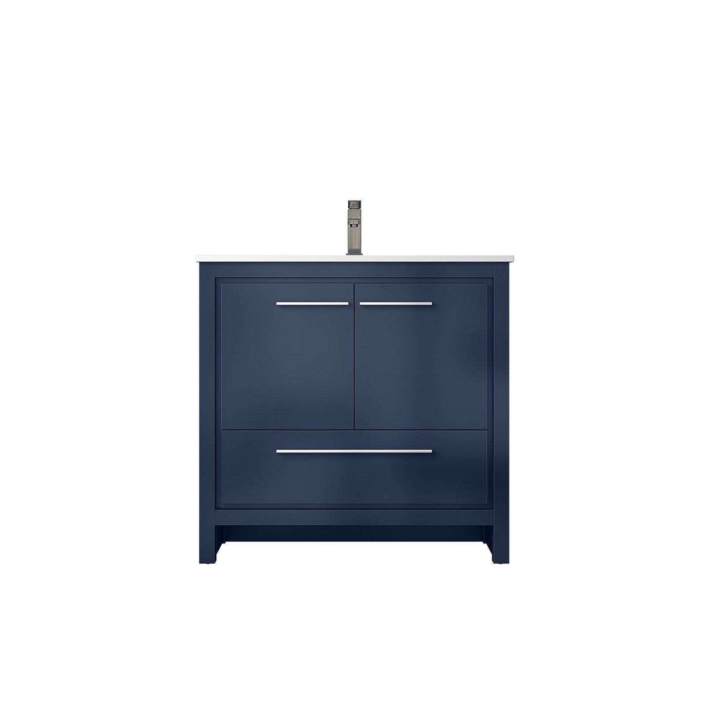 Lafarre 36 in W x 20 in D Navy Blue Bath Vanity