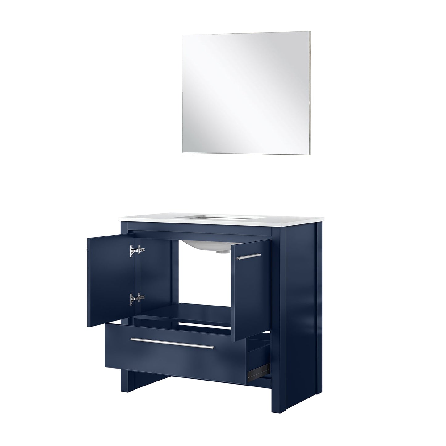 Lafarre 36 in W x 20 in D Navy Blue Bath Vanity