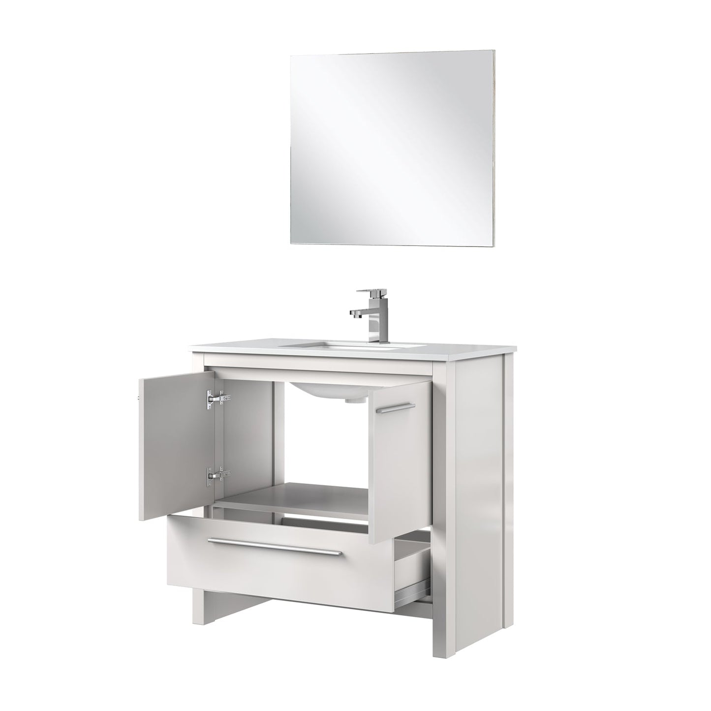 Lafarre 36 in W x 20 in D White Bath Vanity