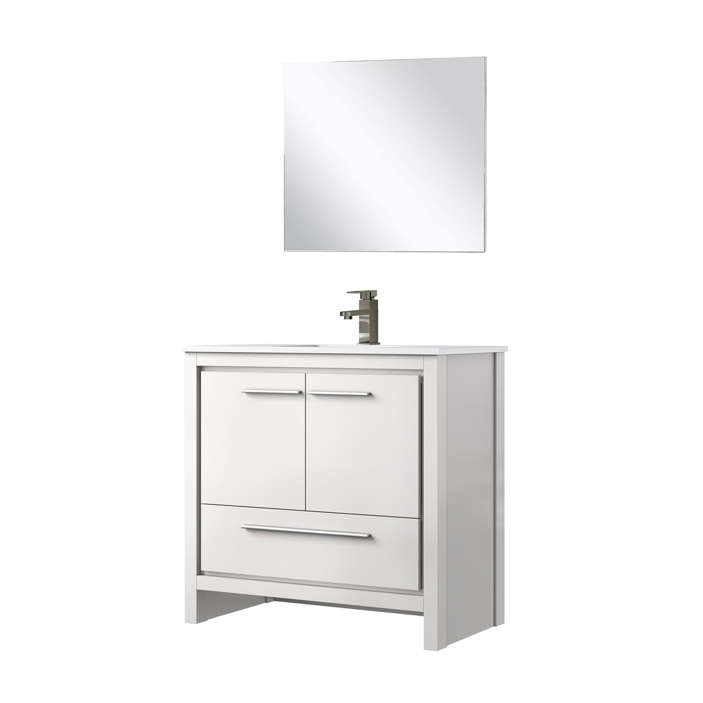 Lafarre 36 in W x 20 in D White Bath Vanity