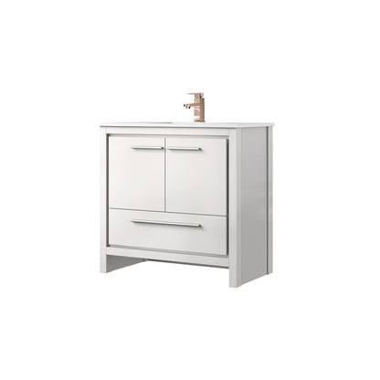 Lafarre 36 in W x 20 in D White Bath Vanity