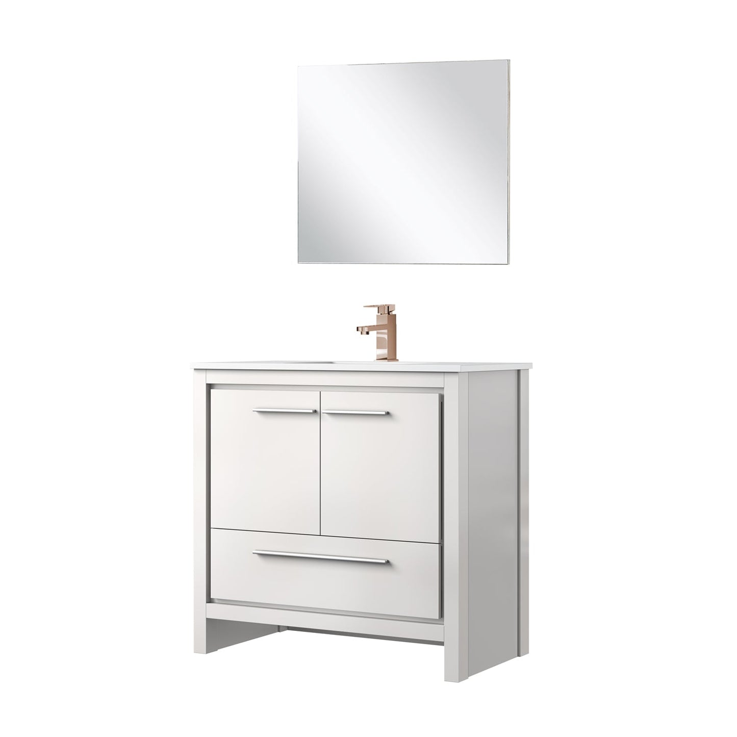 Lafarre 36 in W x 20 in D White Bath Vanity