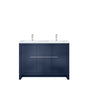 Lafarre 48 in W x 20 in D Navy Blue Double Bath Vanity