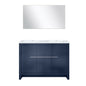 Lafarre 48 in W x 20 in D Navy Blue Double Bath Vanity