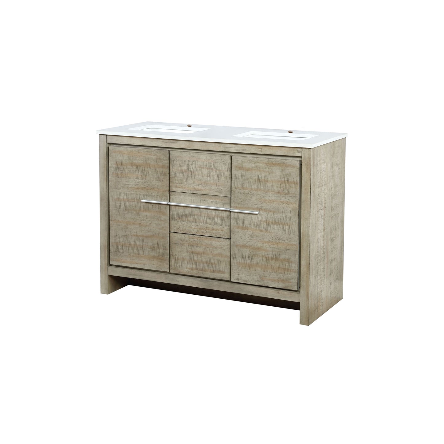 Lafarre 48 in W x 20 in D Rustic Acacia Double Bath Vanity