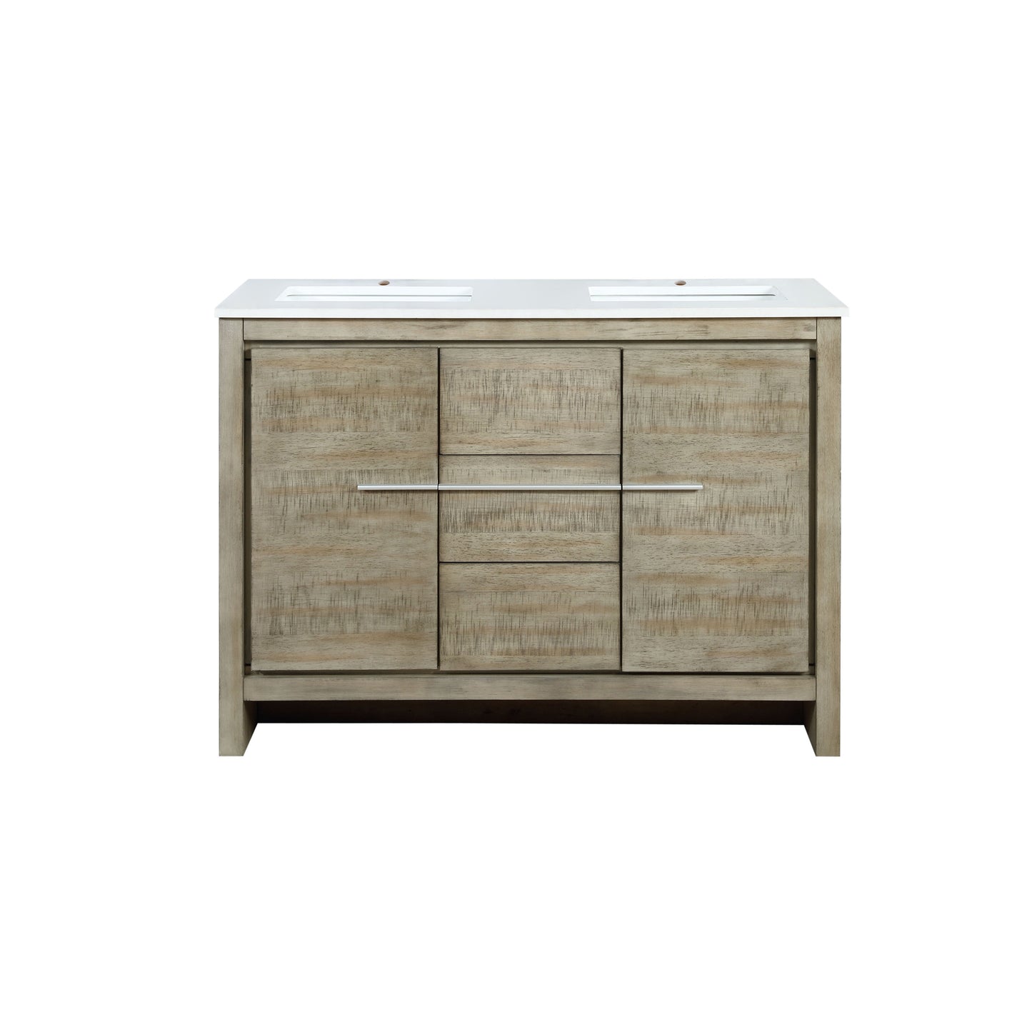 Lafarre 48 in W x 20 in D Rustic Acacia Double Bath Vanity