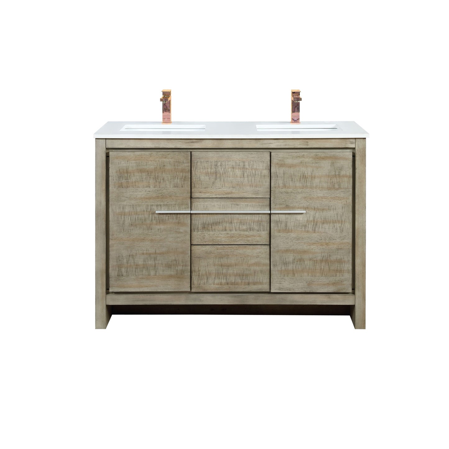 Lafarre 48 in W x 20 in D Rustic Acacia Double Bath Vanity