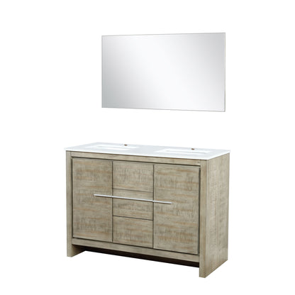 Lafarre 48 in W x 20 in D Rustic Acacia Double Bath Vanity
