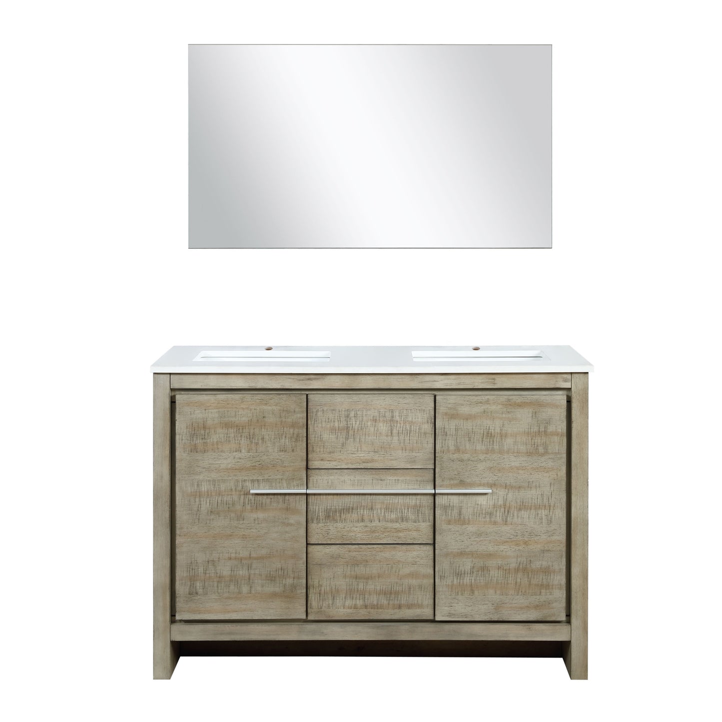 Lafarre 48 in W x 20 in D Rustic Acacia Double Bath Vanity