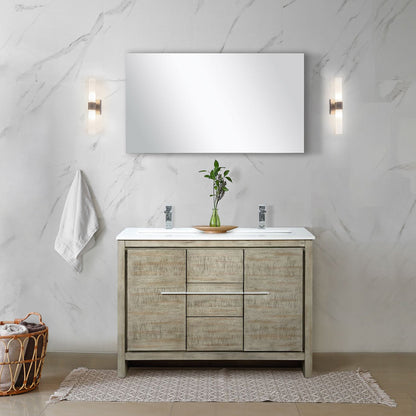 Lafarre 48 in W x 20 in D Rustic Acacia Double Bath Vanity