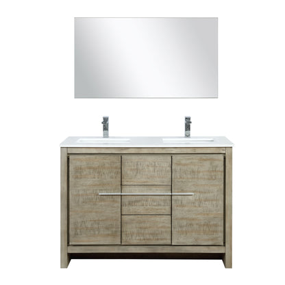 Lafarre 48 in W x 20 in D Rustic Acacia Double Bath Vanity