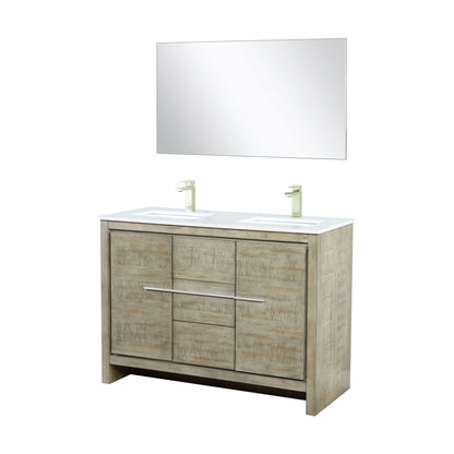 Lafarre 48 in W x 20 in D Rustic Acacia Double Bath Vanity