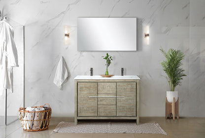 Lafarre 48 in W x 20 in D Rustic Acacia Double Bath Vanity