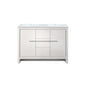 Lafarre 48 in W x 20 in D White Double Bath Vanity