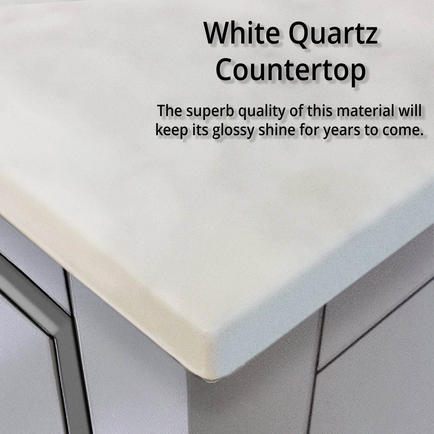 Lafarre 48 in W x 20 in D White Double Bath Vanity
