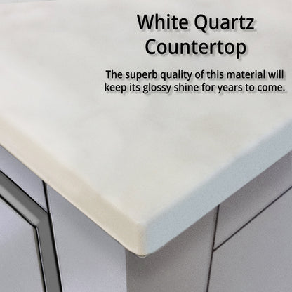 Lafarre 48 in W x 20 in D White Double Bath Vanity
