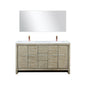 Lafarre 60 in W x 20 in D Rustic Acacia Double Bath Vanity