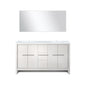 Lafarre 60 in W x 20 in D White Double Bath Vanity