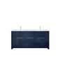 Lafarre 72 in W x 20 in D Navy Blue Double Bath Vanity