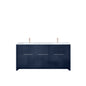 Lafarre 72 in W x 20 in D Navy Blue Double Bath Vanity