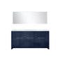 Lafarre 72 in W x 20 in D Navy Blue Double Bath Vanity