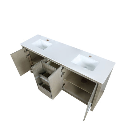 Lafarre 72 in W x 20 in D Rustic Acacia Double Bath Vanity