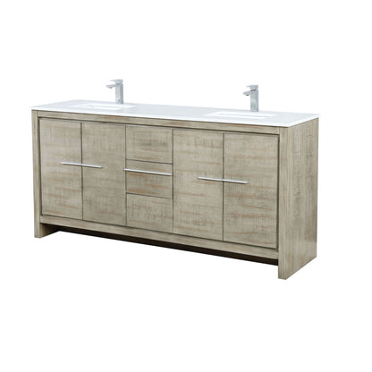 Lafarre 72 in W x 20 in D Rustic Acacia Double Bath Vanity