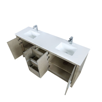 Lafarre 72 in W x 20 in D Rustic Acacia Double Bath Vanity
