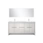 Lafarre 72 in W x 20 in D White Double Bath Vanity