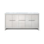 Lafarre 72 in W x 20 in D White Double Bath Vanity