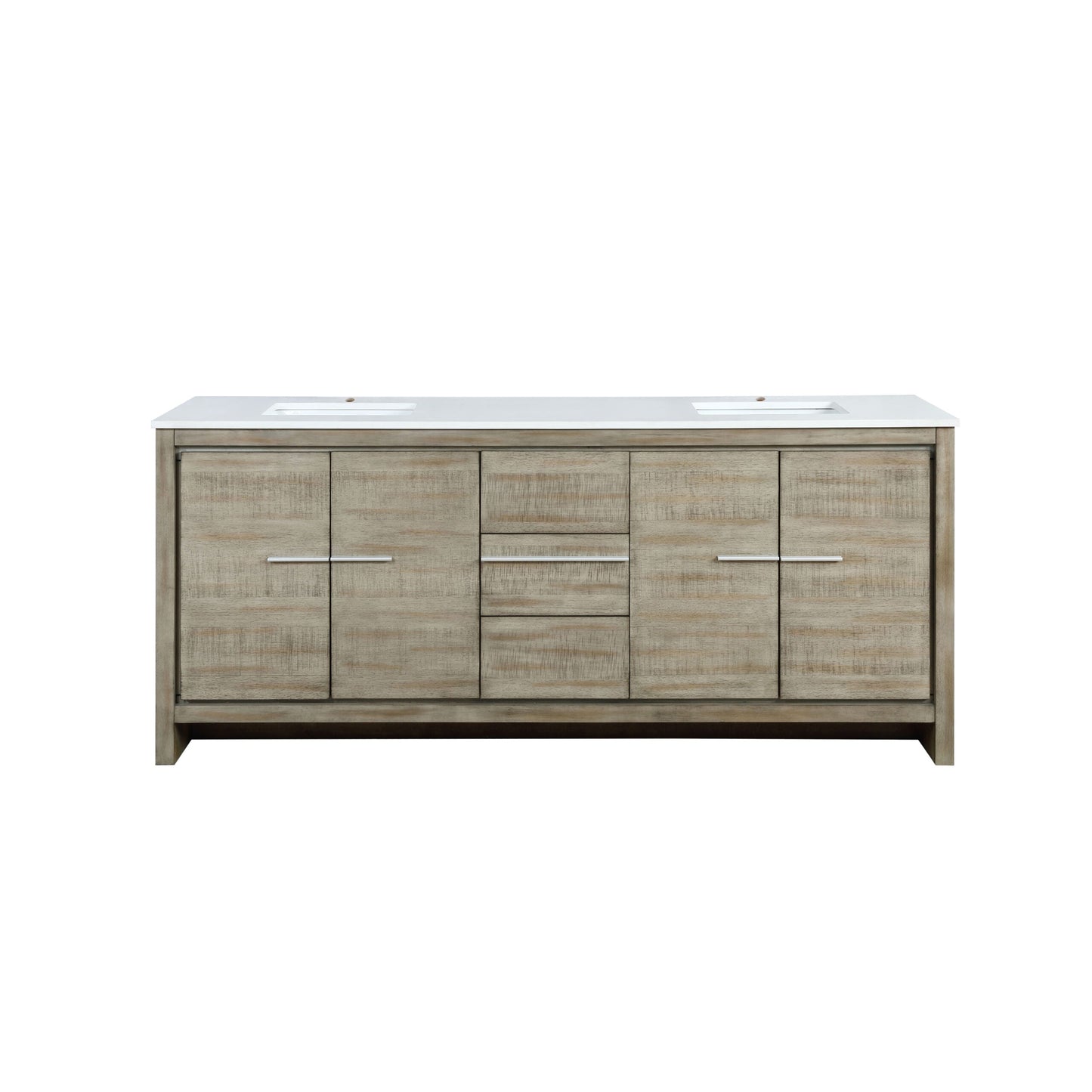 Lafarre 80 in W x 20 in D Rustic Acacia Double Bath Vanity