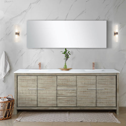 Lafarre 80 in W x 20 in D Rustic Acacia Double Bath Vanity