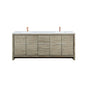 Lafarre 80 in W x 20 in D Rustic Acacia Double Bath Vanity