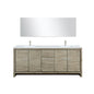 Lafarre 80 in W x 20 in D Rustic Acacia Double Bath Vanity