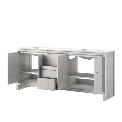 Lafarre 80 in W x 20 in D White Double Bath Vanity