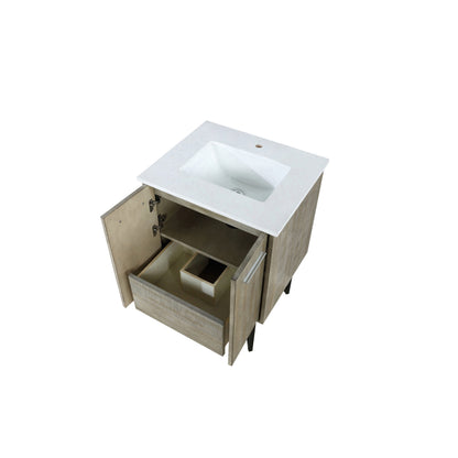 Lancy 24 in W x 20 in D Rustic Acacia Bath Vanity