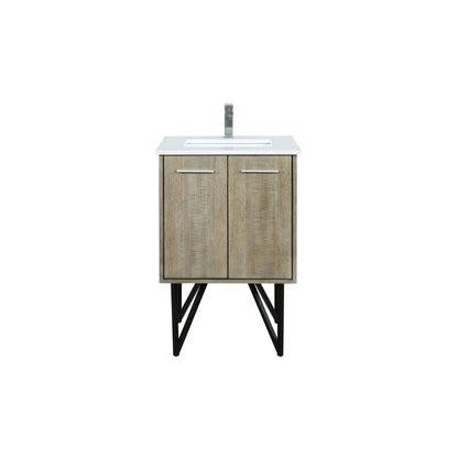 Lancy 24 in W x 20 in D Rustic Acacia Bath Vanity