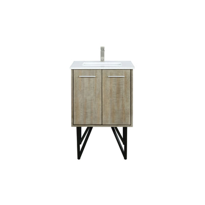 Lancy 24 in W x 20 in D Rustic Acacia Bath Vanity