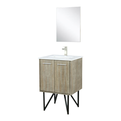 Lancy 24 in W x 20 in D Rustic Acacia Bath Vanity
