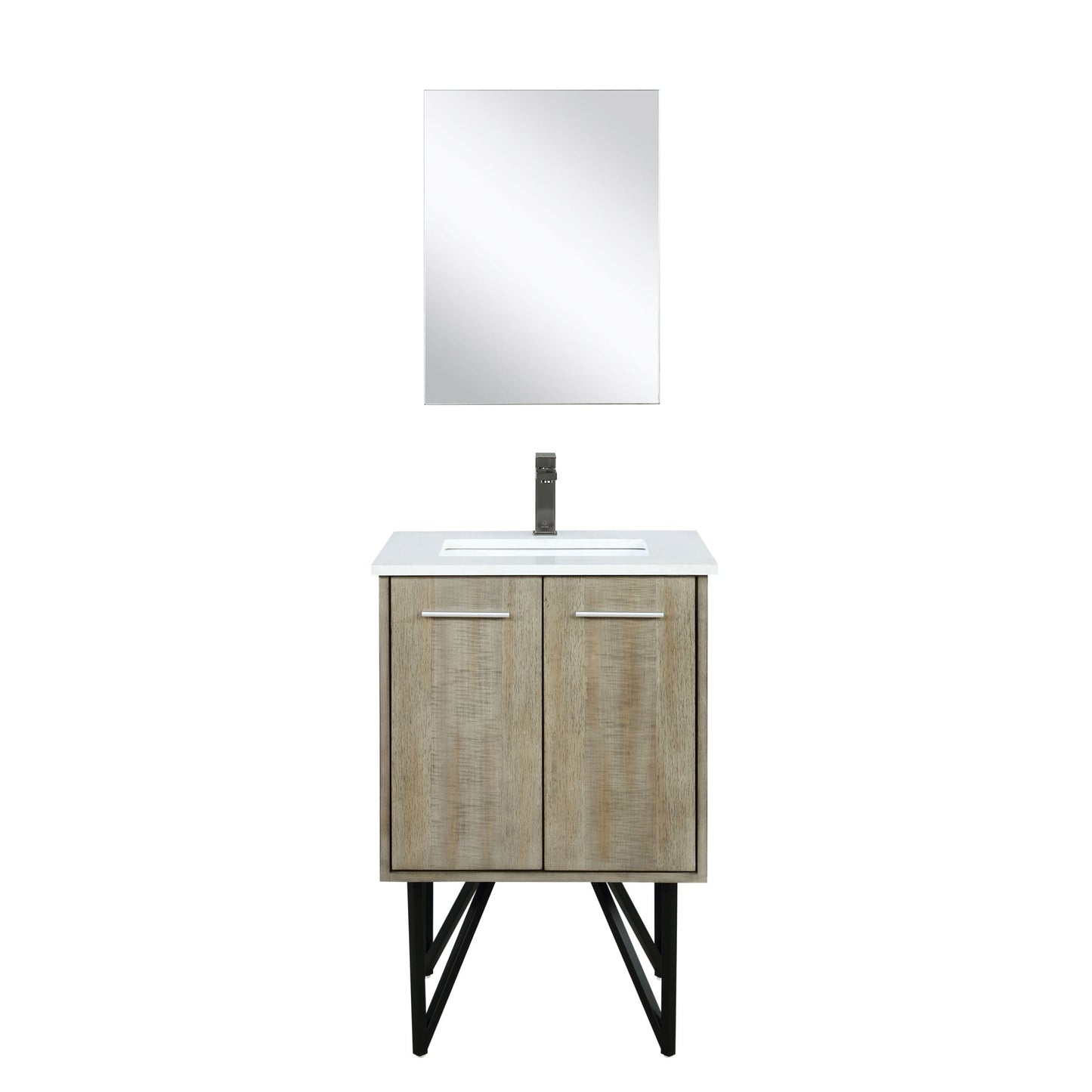 Lancy 24 in W x 20 in D Rustic Acacia Bath Vanity