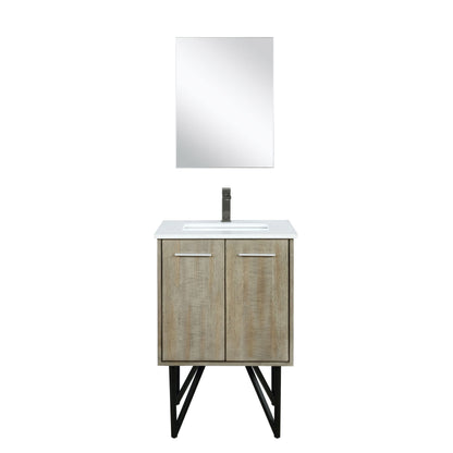 Lancy 24 in W x 20 in D Rustic Acacia Bath Vanity