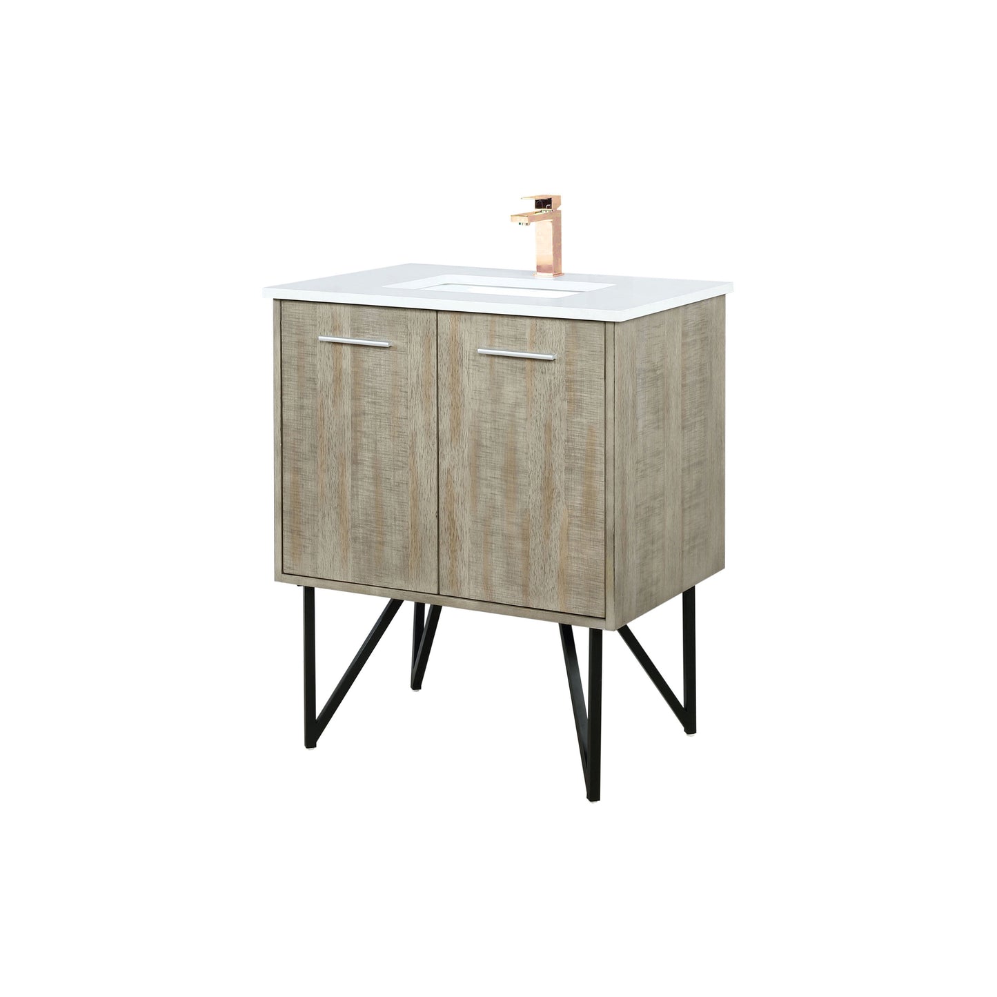Lancy 30 in W x 20 in D Rustic Acacia Bath Vanity