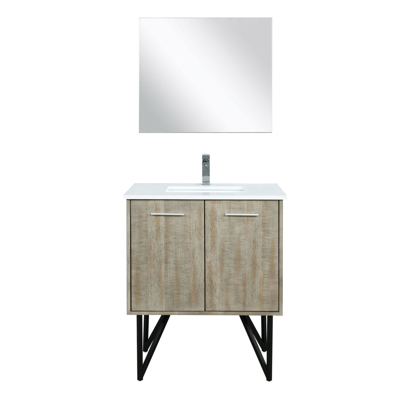Lancy 30 in W x 20 in D Rustic Acacia Bath Vanity